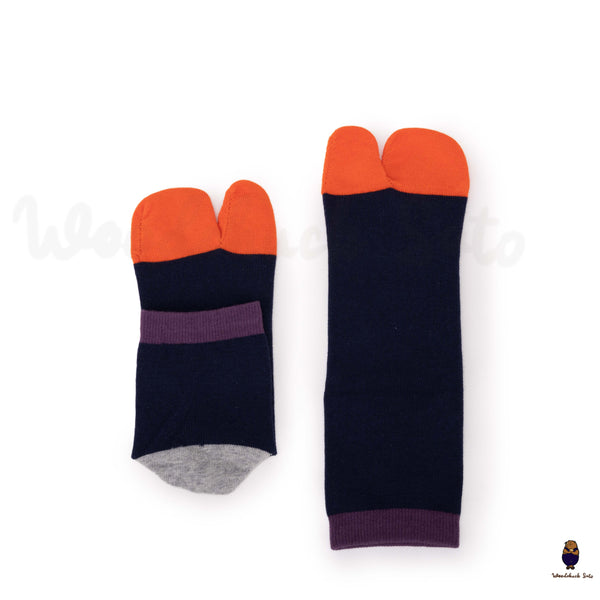 Japanese style men's Split-Toe tabi cotton quarter anklets socks fit sizes EU39-46