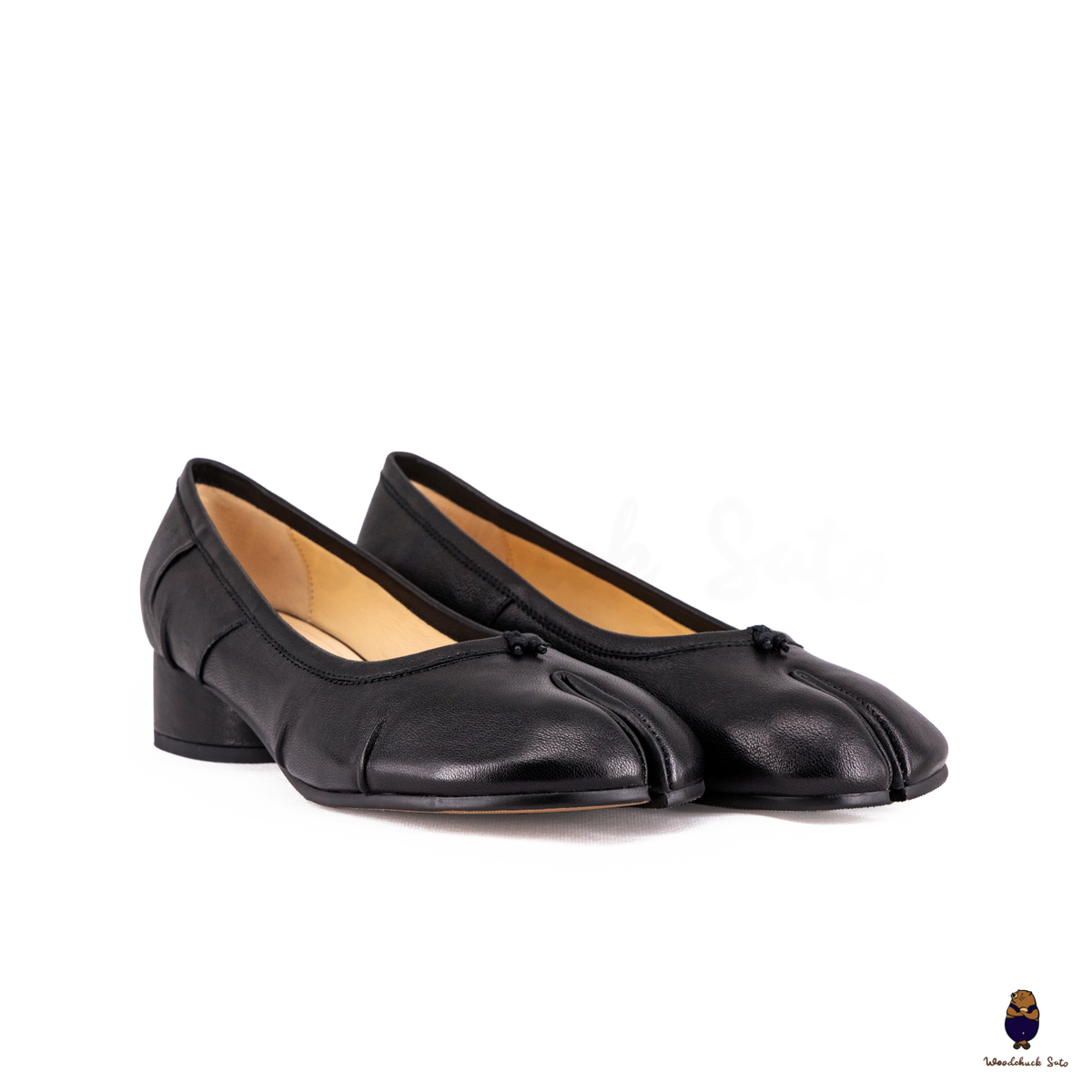 Mame Kurogouchi♡ Sheep Leather Tabi Sandals- BLACK Sheep Leather Tabi Sandals(22.5 BLACK): Mame Kurogouchi