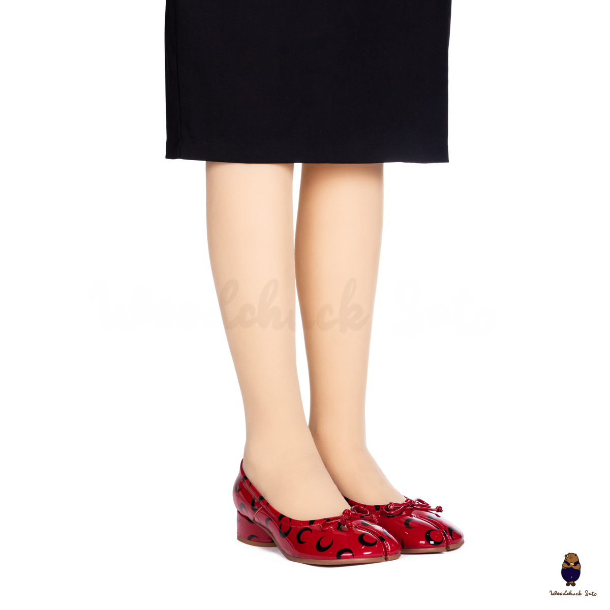 靴 @tubaki? WoodChuckSato Red Patent Leather Tabi Mary Janes with 3cm