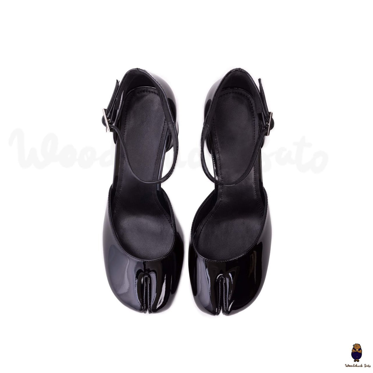 MAISON MARGIELA Tabi split-toe painted leather pumps | NET-A