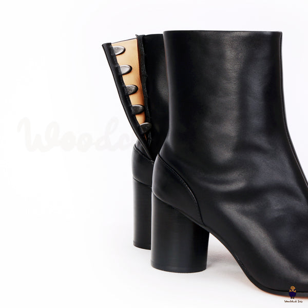 WoodchuckSato Men's women's tabi heels in 8 cm heel height