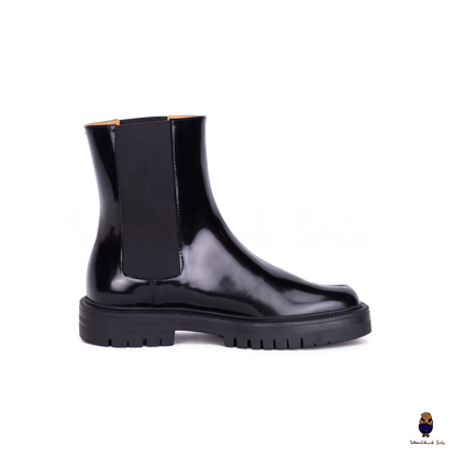 Deuxieme Classe SPELTA スペルタmoccasins 36 WoodChuckSato Women's Men's Black Tabi Split-Toe Cow Leather