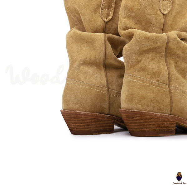 Woodchucksato Tabi beige western boots