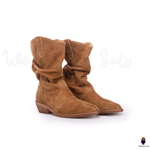 Woodchucksato Tabi brown western boots