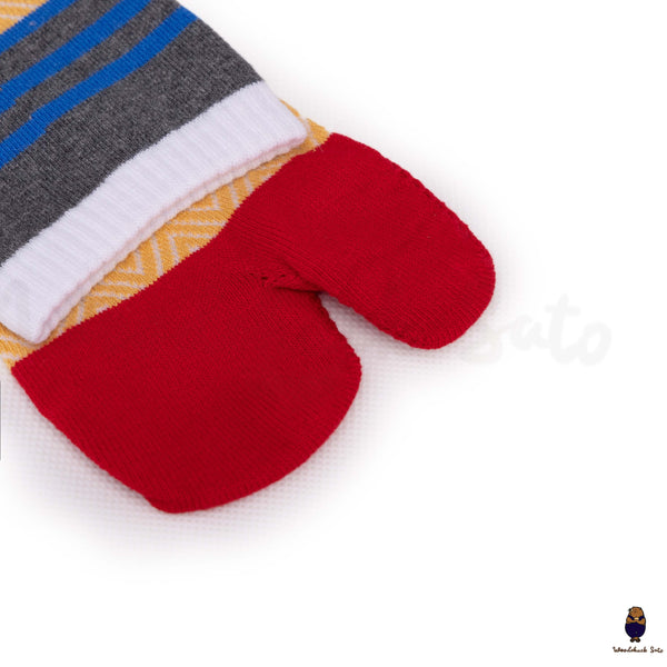 Calcetines tobilleros tabi con punta dividida para hombre y mujer de estilo japonés, tallas EU39-45