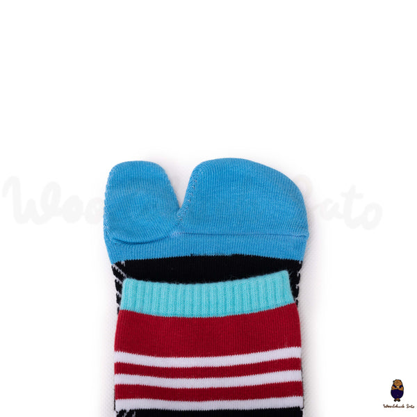 Calcetines tobilleros tabi con punta dividida para hombre y mujer de estilo japonés, tallas EU39-45