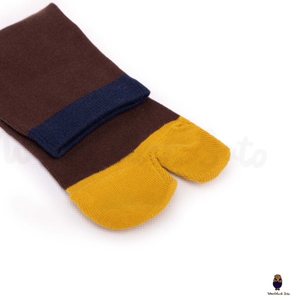 Calzini alla caviglia da uomo in cotone tabi con punta divisa in stile giapponese adatti alle taglie EU39-46