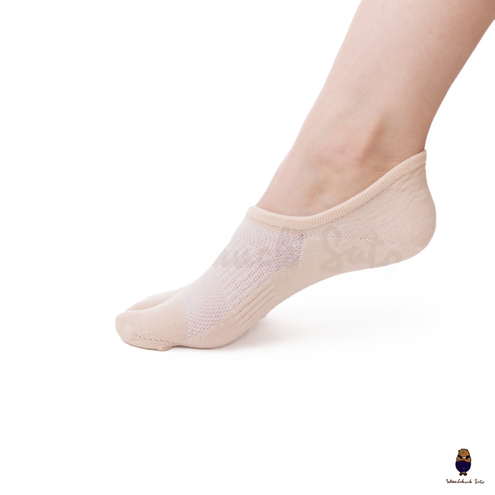 Unisex split-toe tabi cotton invisible no-show socks fit sizes EU 35-40