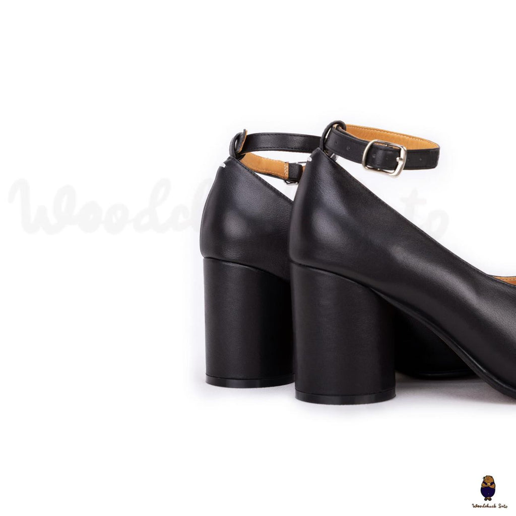 Tabi pumps heel unisex mary jane black sandals shoes â WoodChuckSato