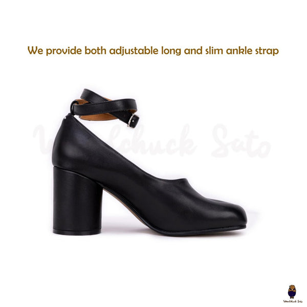 Tabi pumps heel unisex mary jane black sandals shoes