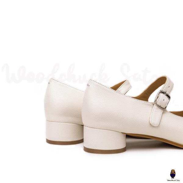 Woodchucksato tabi split toe unisex leather white shoes