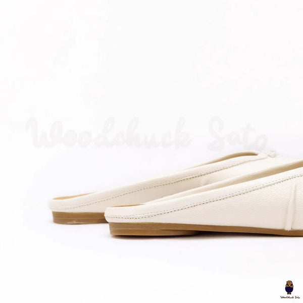 WoodChuckSato Scarpe da sabot da balletto in pelle "invecchiata" Tabi bianche da uomo con punta divisa taglie EU 35-45