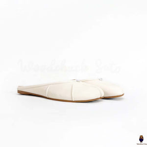 WoodChuckSato Scarpe da sabot da balletto in pelle "invecchiata" Tabi bianche da uomo con punta divisa taglie EU 35-45