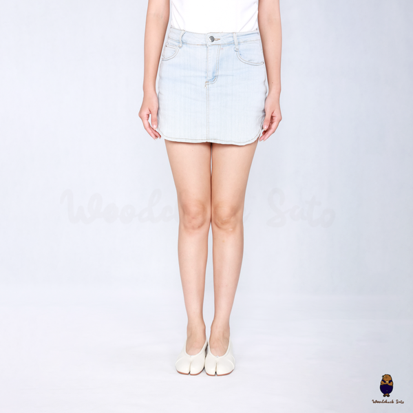 WoodchuckSato White Leather Fold Tabi Slingback Shoes with 3 cm Heel