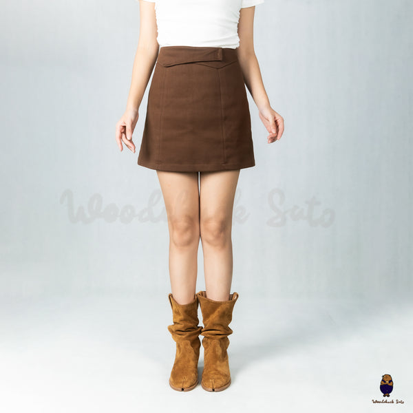 WoodchuckSato Brown Cow Suede Slouchy Western Boots with Low Heel