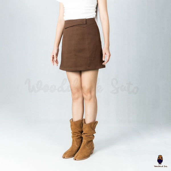 WoodchuckSato Tan Cow Suede Slouchy Western Boots with Low Heel