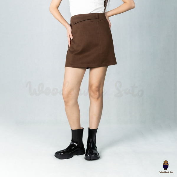 WoodchuckSato Black Open-Edge Cow Leather Tabi Chelsea Boots with Chunky Sole