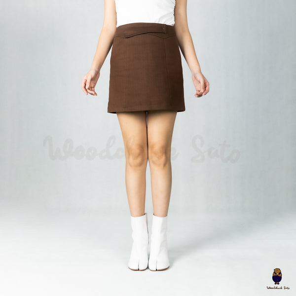 WoodchuckSato White Cow Leather Tabi Ankle Boots with 8 cm Heel