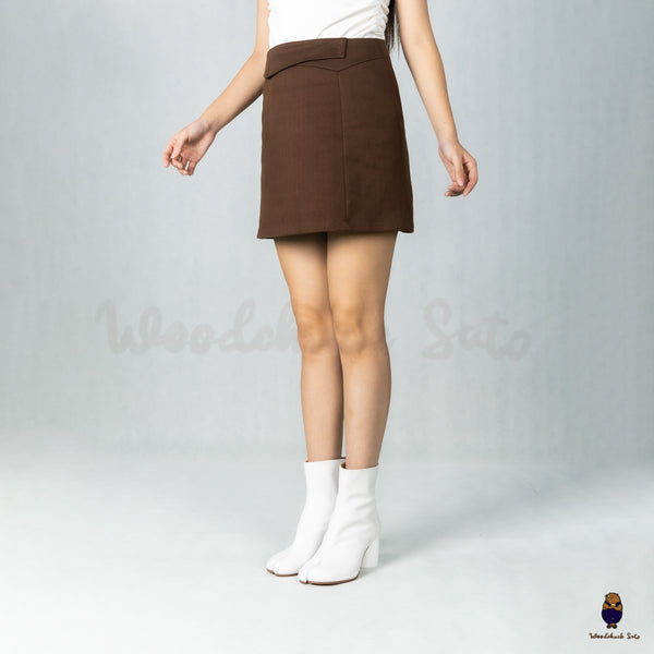 WoodchuckSato White Cow Leather Tabi Ankle Boots with 8 cm Heel