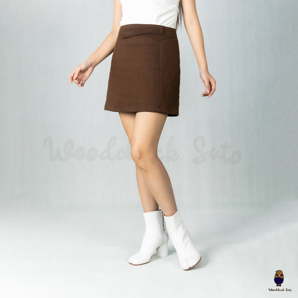 WoodchuckSato White Cow Leather Tabi Ankle Boots with 8 cm Heel