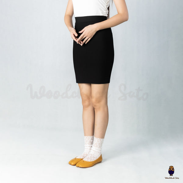 WoodChuckSato Mustard Yellow Tabi Split-Toe Leather Ballet Flats