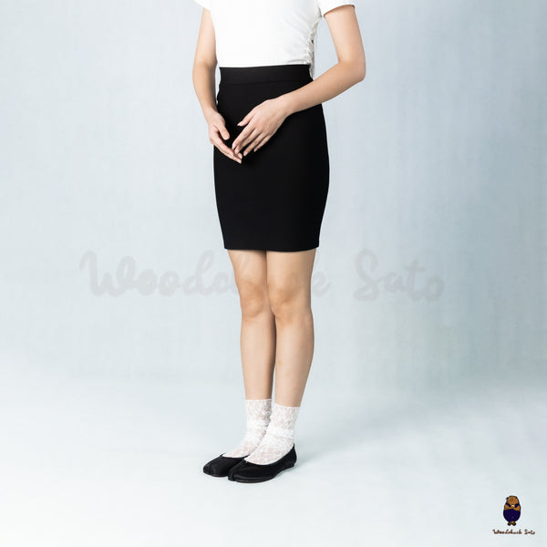 WoodchuckSato Black Silk Fabric Tabi Ballet Flats