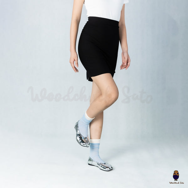 WoodchuckSato Silver Cracked Leather Tabi Ballet Flats with Ruched