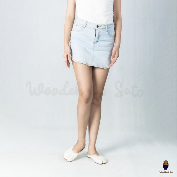 WoodchuckSato White Leather Tabi Mules with Ruched