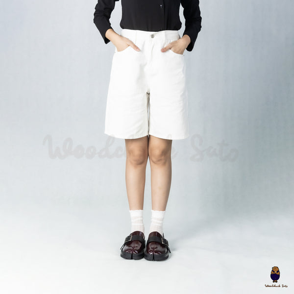WoodchuckSato Burgundy Edge-Beaded Cowhide Leather Tabi Chunky Loafers with with Removable Black Strap