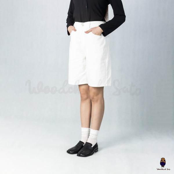 WoodchuckSato Black Cow Leather Penny Strap Tabi Loafers