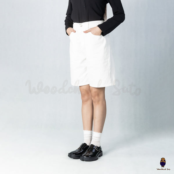 WoodChuckSato Black Cow Leather Split-Toe Tabi Shoes with Buckle Strap & Chunky Rubber Sole