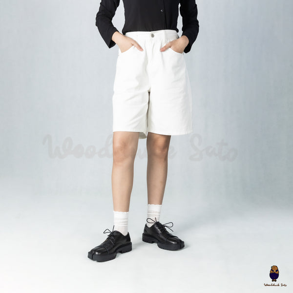 WoodchuckSato Black Cow Leather Tabi Derby Shoes with Double-Lace Design & Chunky Sole