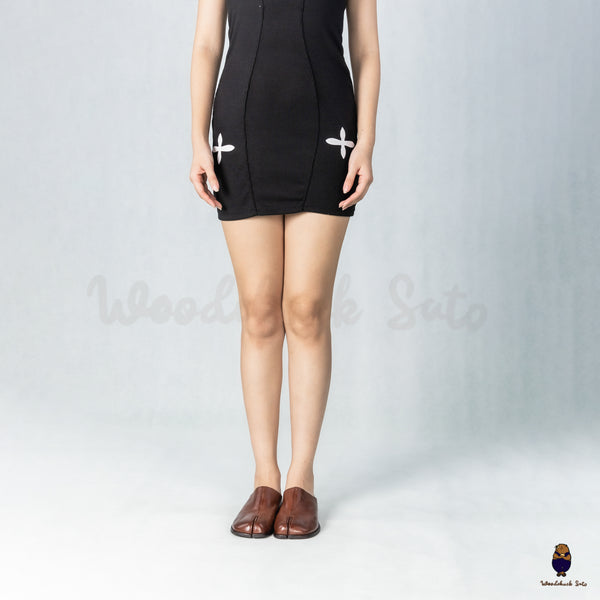 WoodchuckSato Chestnut Brown Horse Leather Tabi Mules