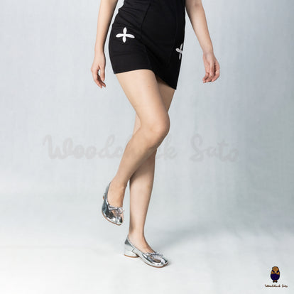 WoodchuckSato Japanese Cracked Silver Cow Leather Tabi 3 cm Heel