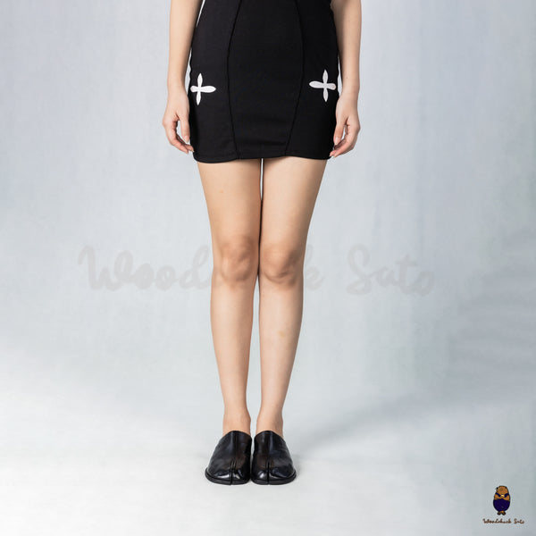 WoodchuckSato Black Horse Leather Tabi Mules