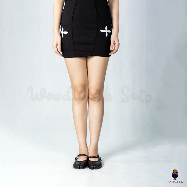WoodchuckSato Classic Black Leather Tabi Mary Jane Flats