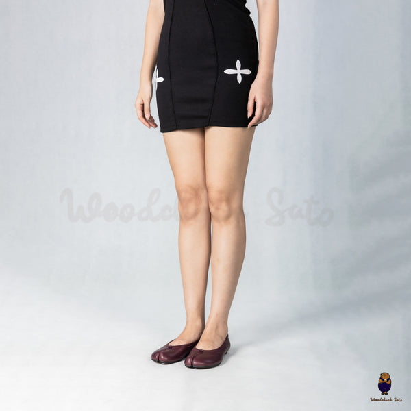 WoodchuckSato Burgundy Leather Tabi Ballet Flats