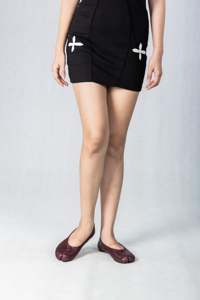 Woodchuck Sato Vintage Burgundy Leather Tabi Ballet Flats