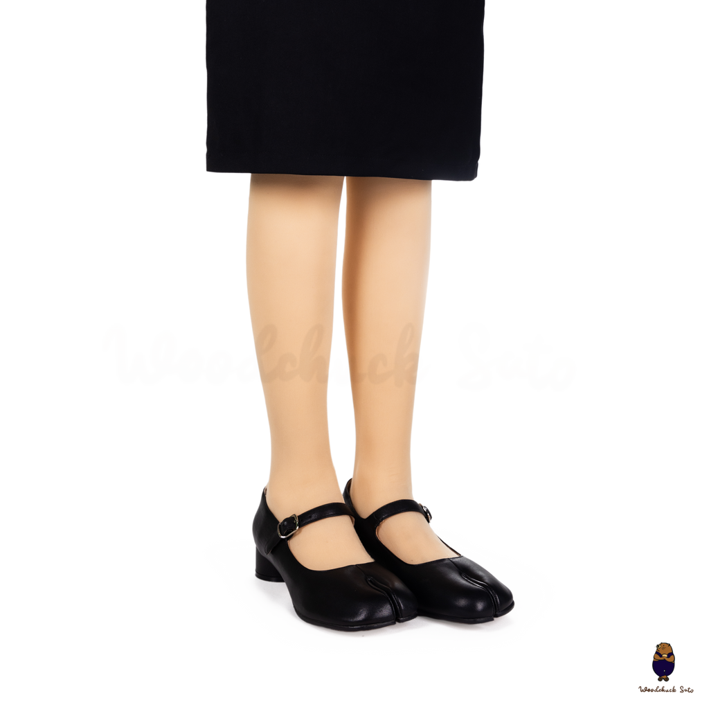 Mame Kurogouchi♡ Sheep Leather Tabi Sandals- BLACK Sheep Leather Tabi Sandals(22.5 BLACK): Mame Kurogouchi