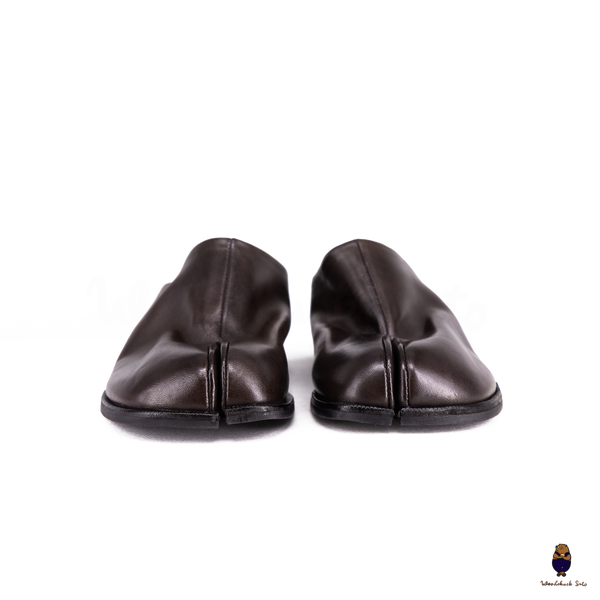 Woodchuck Sato Dark Espresso Vintage Horse Leather Tabi Mules EU 35–48