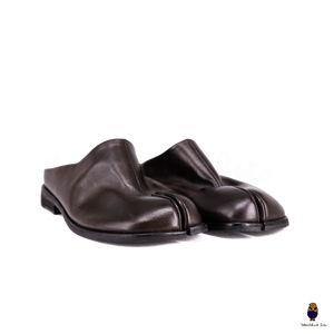 Woodchuck Sato Dark Espresso Vintage Horse Leather Tabi Mules EU 35–48