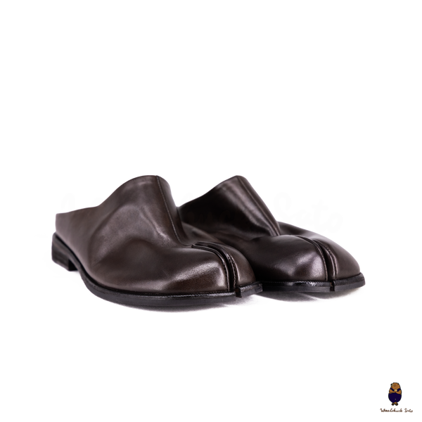 Woodchuck Sato Dark Espresso Vintage Horse Leather Tabi Mules EU 35–48