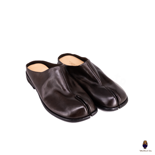 Woodchuck Sato Dark Espresso Vintage Horse Leather Tabi Mules EU 35–48