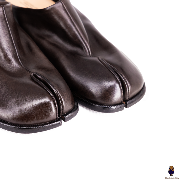 Woodchuck Sato Dark Espresso Vintage Horse Leather Tabi Mules EU 35–48