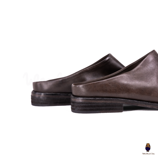 Woodchuck Sato Dark Espresso Vintage Horse Leather Tabi Mules EU 35–48