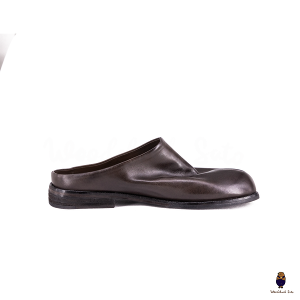 Woodchuck Sato Dark Espresso Vintage Horse Leather Tabi Mules EU 35–48