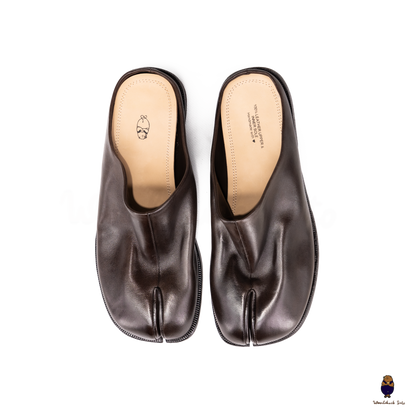 Woodchuck Sato Dark Espresso Horse Leather Tabi Mules – WoodChuckSato
