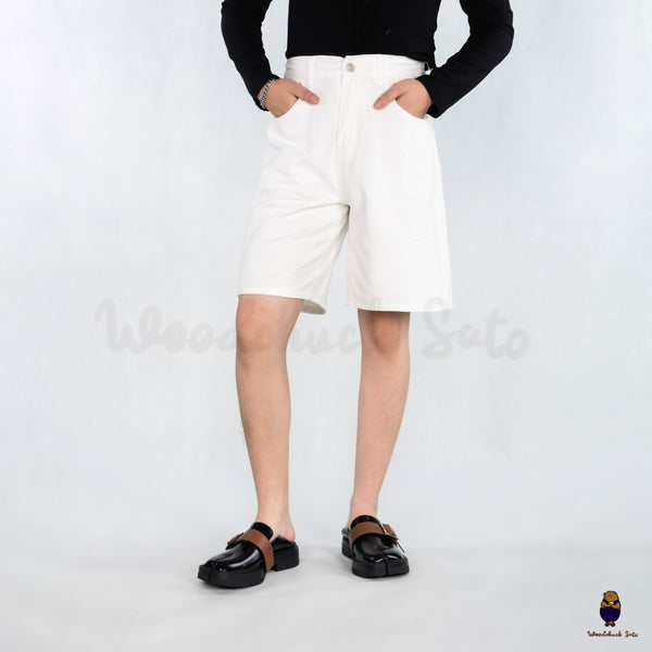 WoodchuckSato Black Fold-Heel Edge-Beaded Cowhide Leather Tabi Loafers with Removable Camel Brown Strap and Chunky Sole