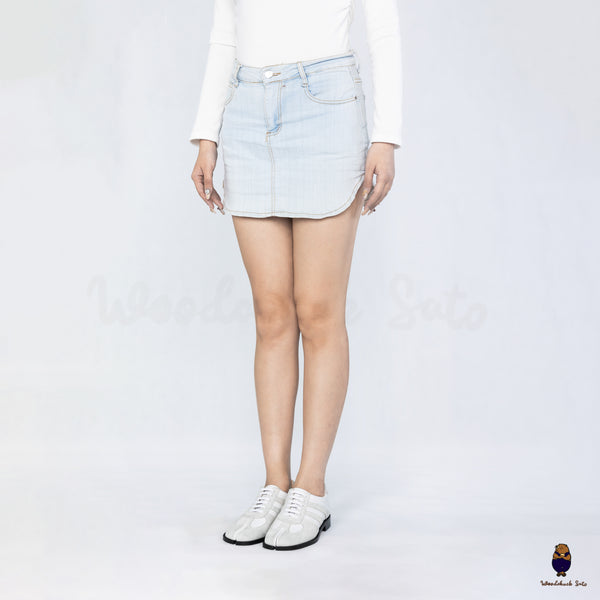 WoodchuckSato White Leather & Suede Tabi Lace-Up Shoes