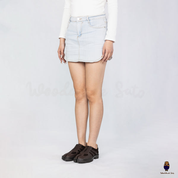 WoodchuckSato Dark Brown Leather & Suede Platform Tabi Lace-Up Shoes